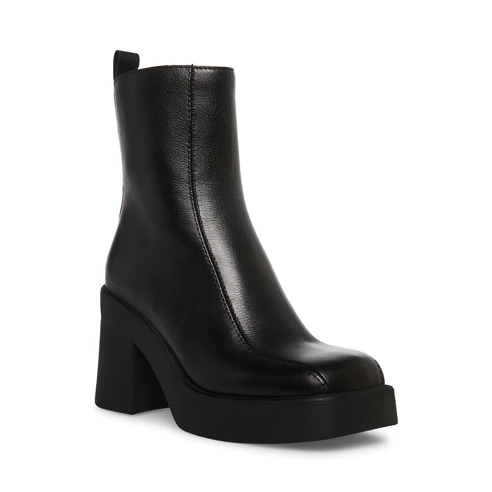 Steve Madden Hope Black Leather Boots